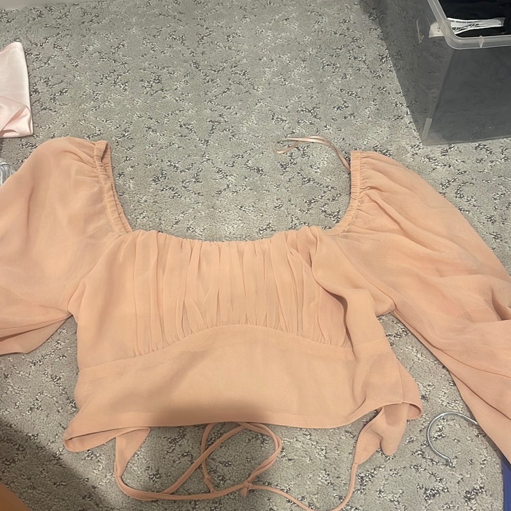 Open back cotton candy LA top